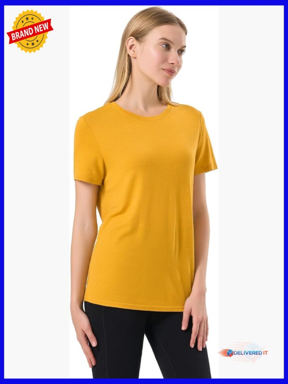 Women's Merino Wool Crew Neck T-Shirt - Odor Resistant Base Layer